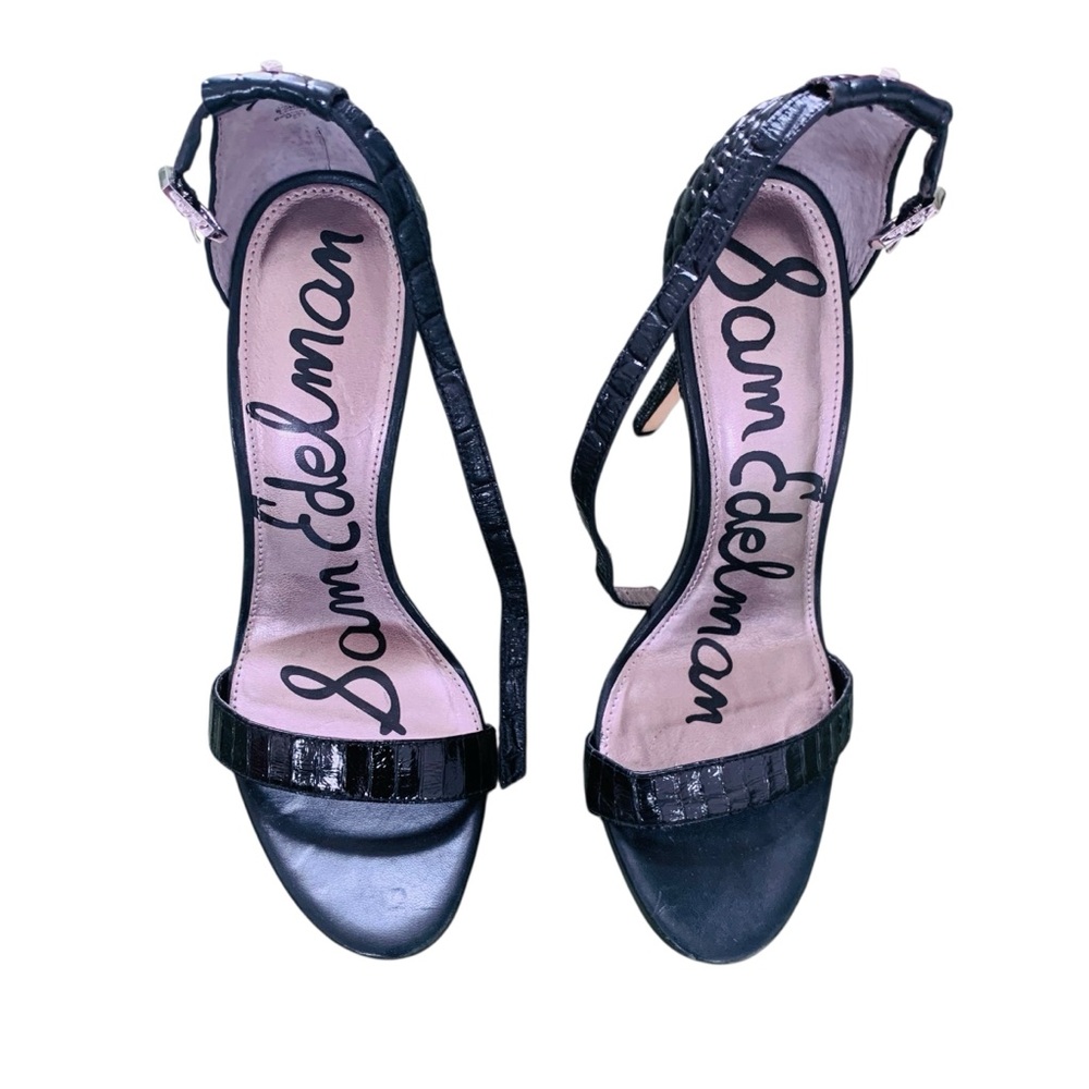 Sam Edelman Black Open Toe Heels 8.5